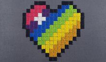 Coeur en pixel art